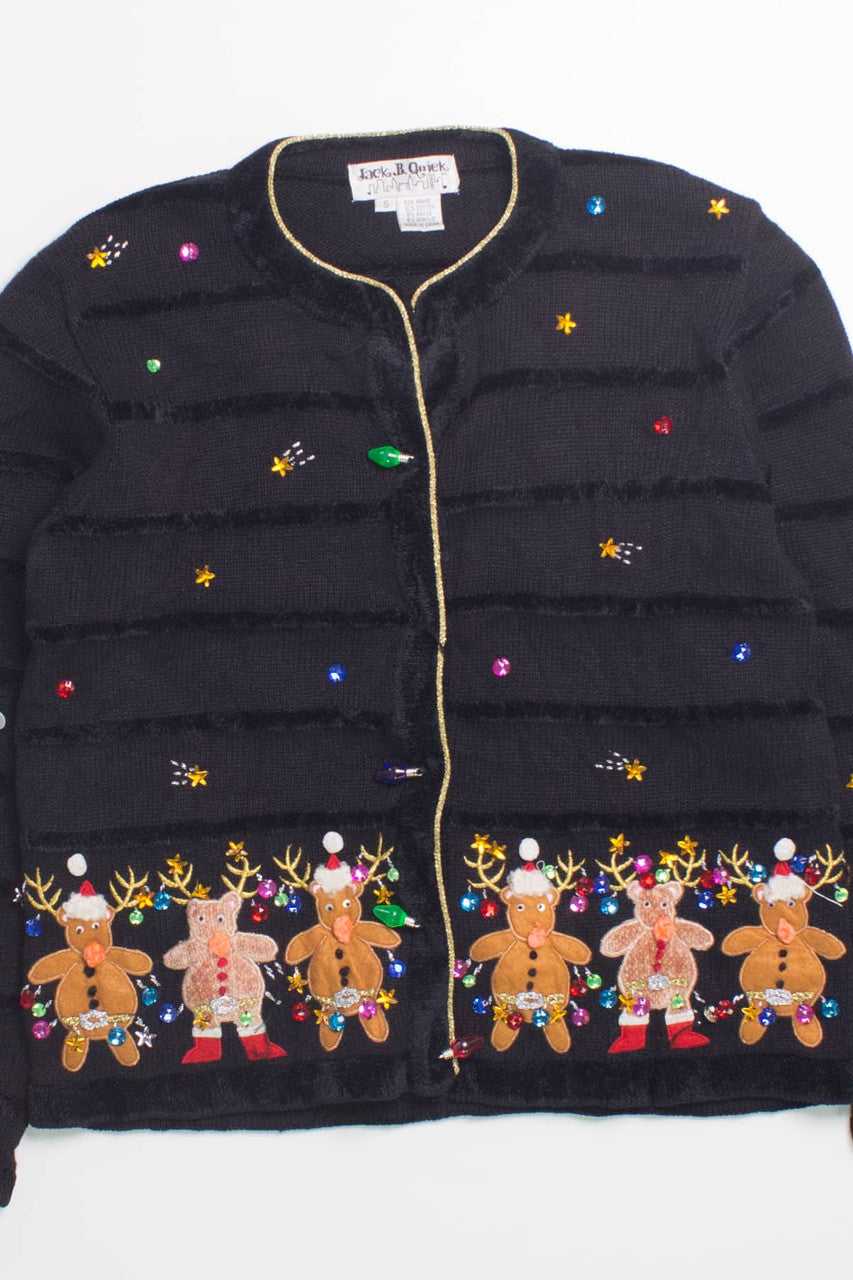 Black Ugly Christmas Cardigan 58570
