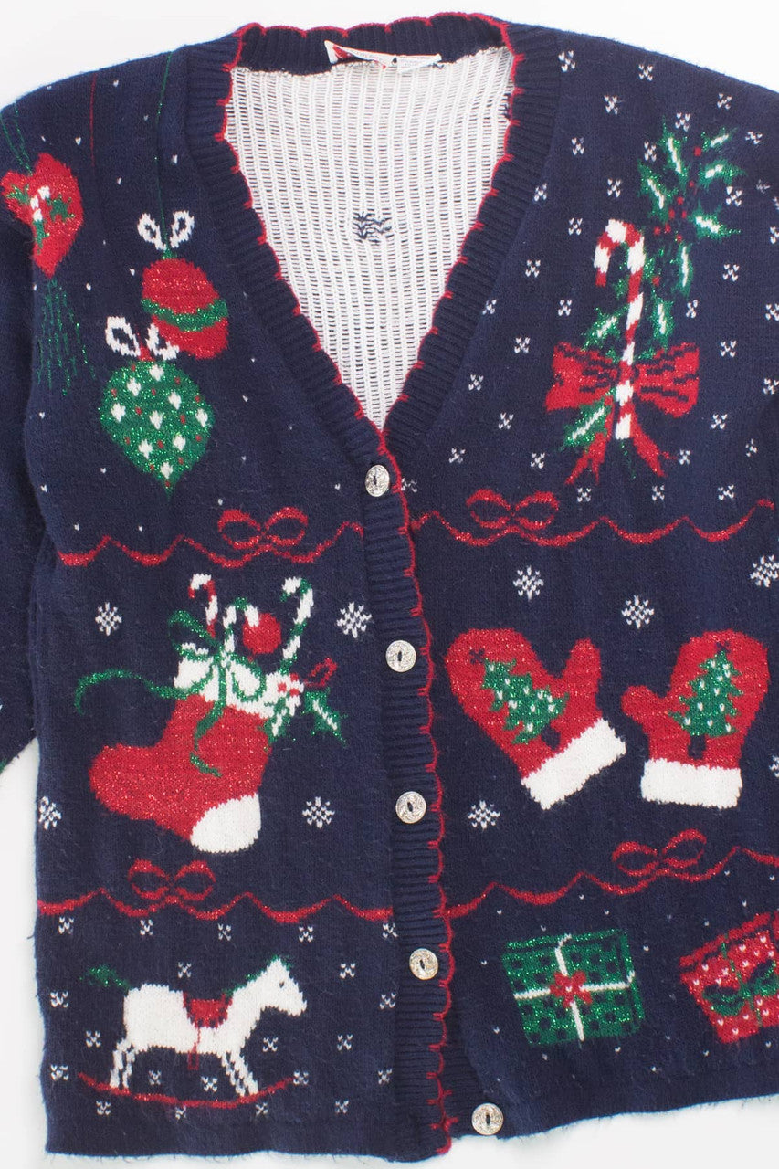 Blue Ugly Christmas Cardigan 58585
