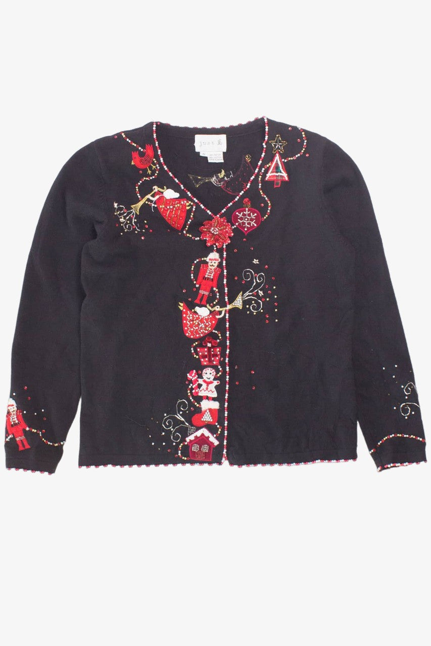 Black Ugly Christmas Cardigan 58599