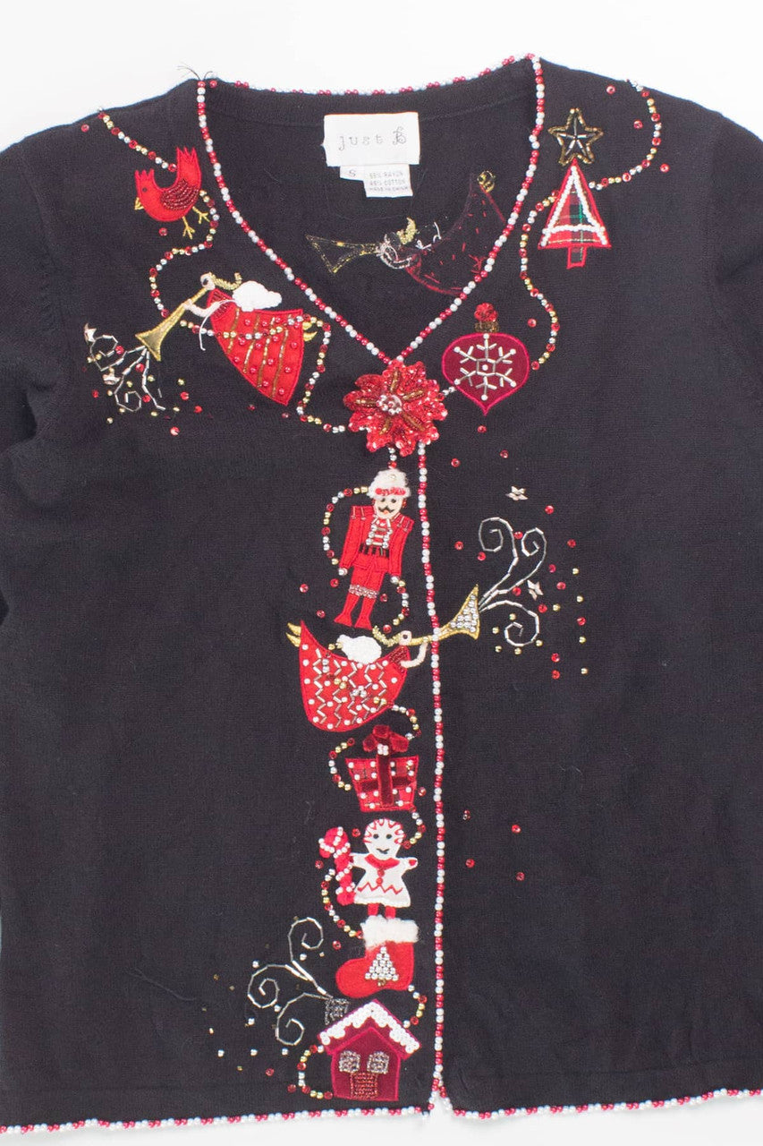Black Ugly Christmas Cardigan 58599