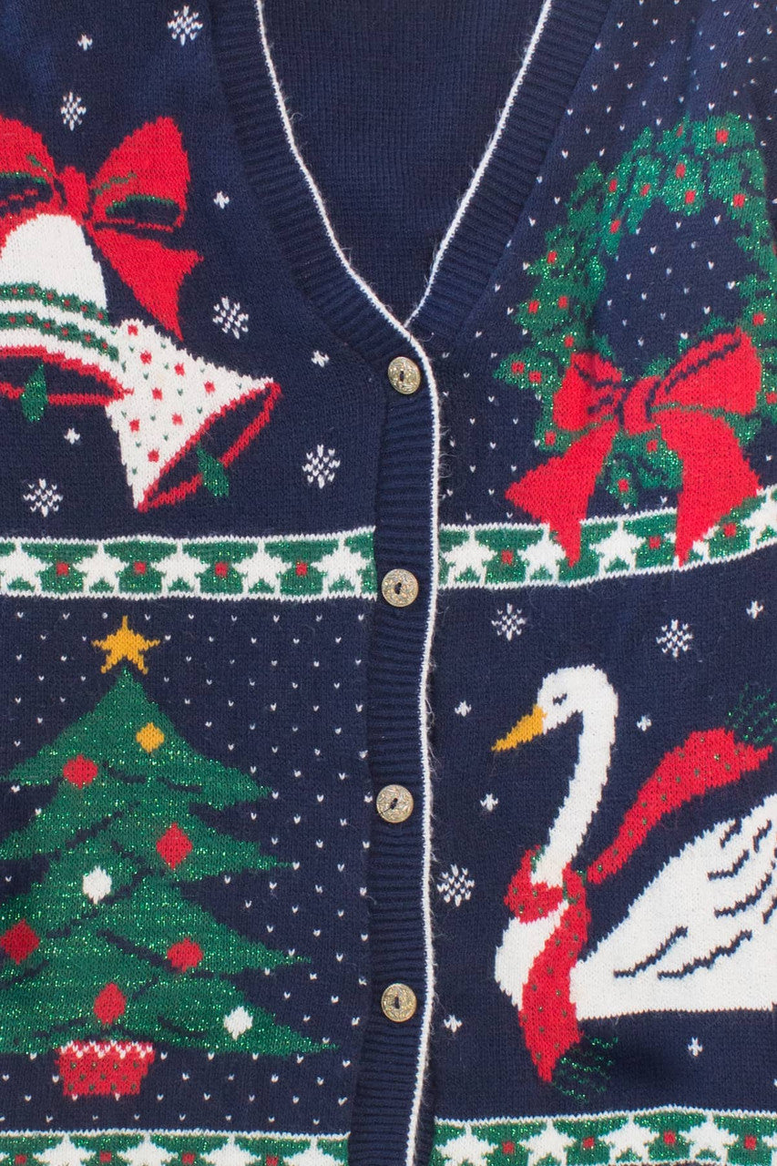 Blue Ugly Christmas Cardigan 58626