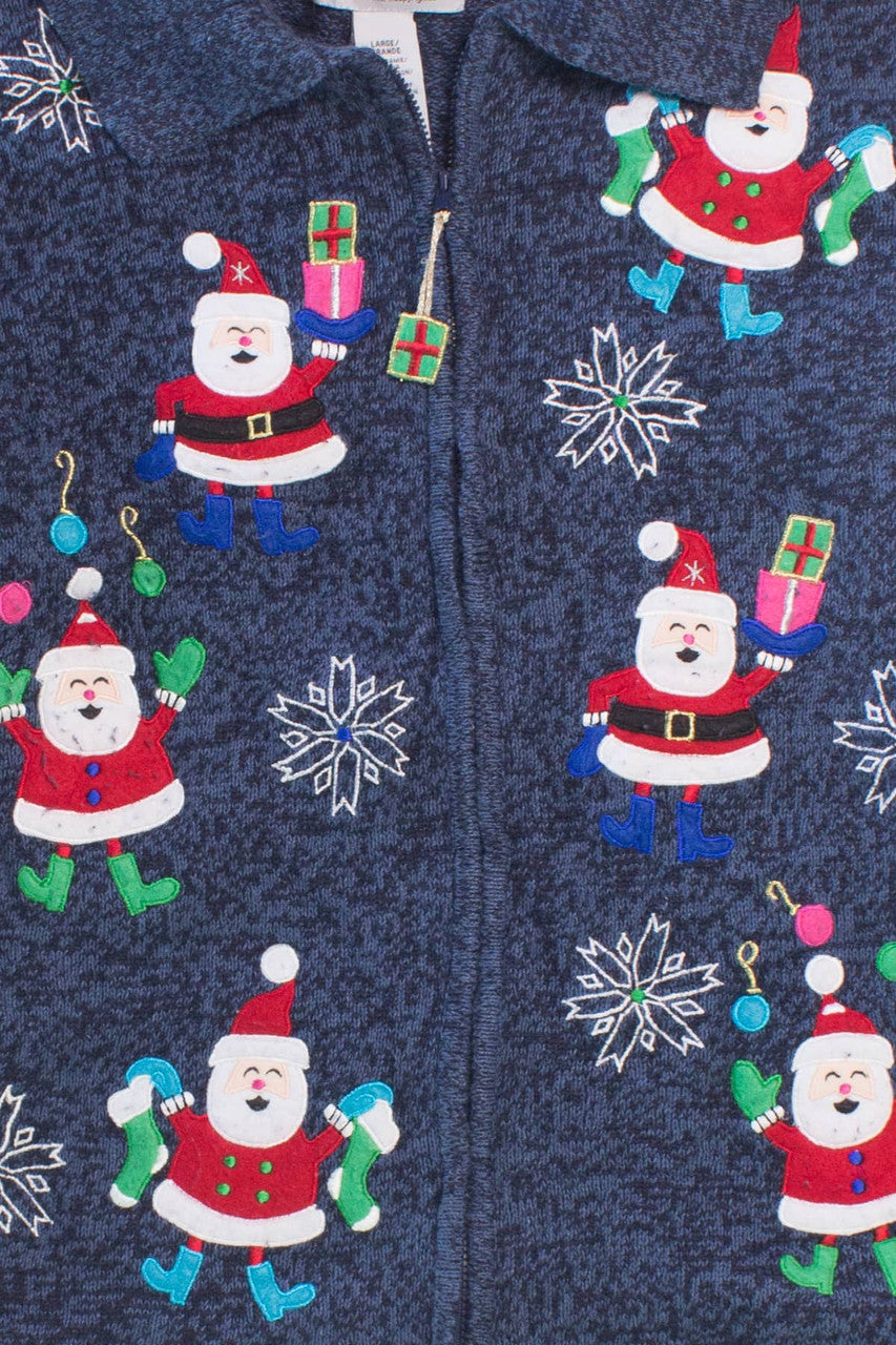 Blue Ugly Christmas Cardigan 58630