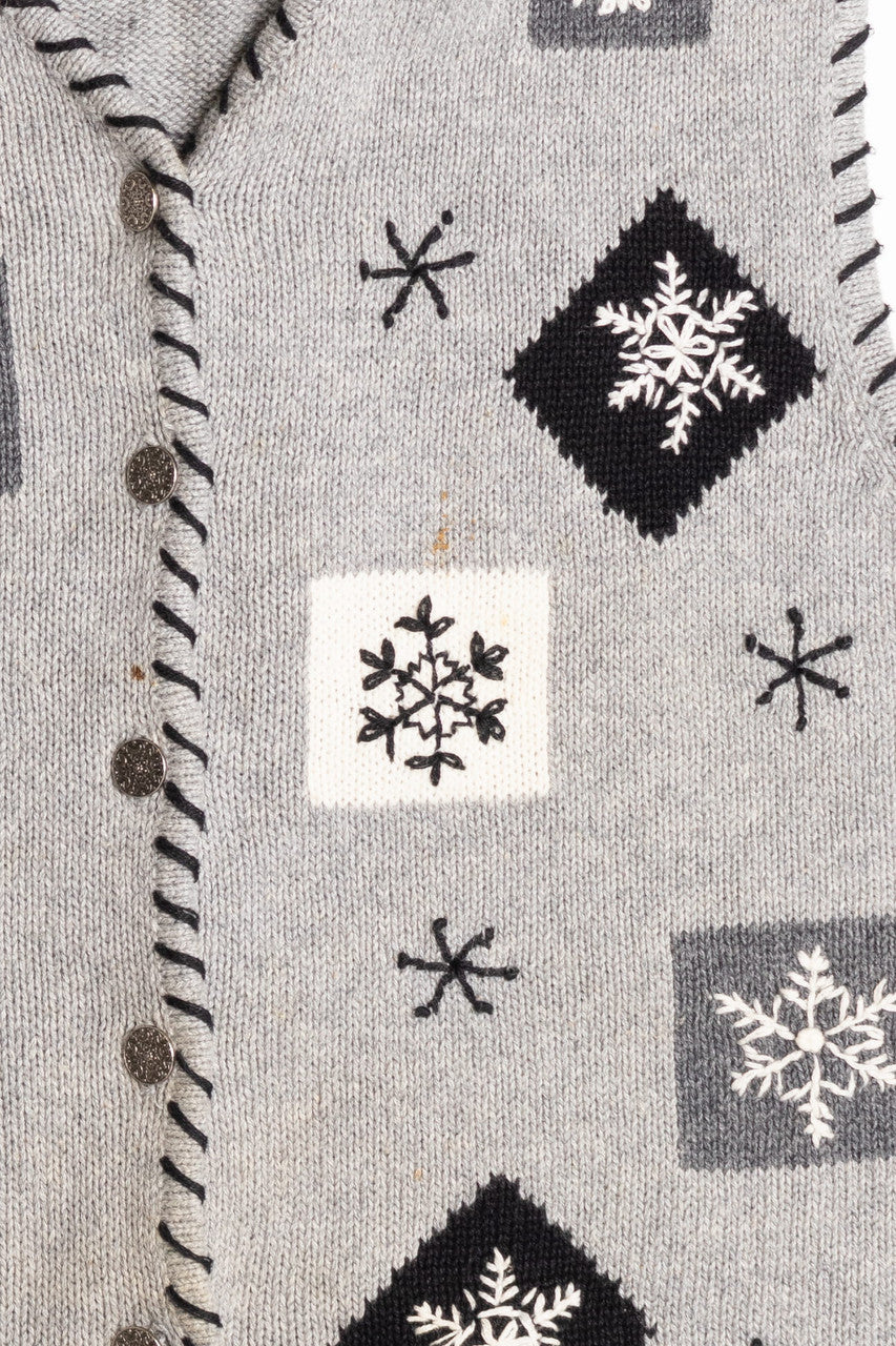 Gray Ugly Christmas Vest 59008