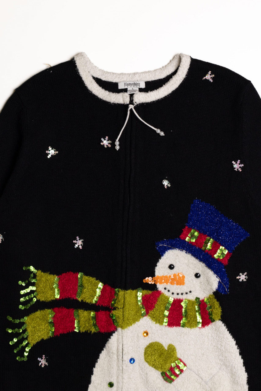 Black Ugly Christmas Cardigan 59046