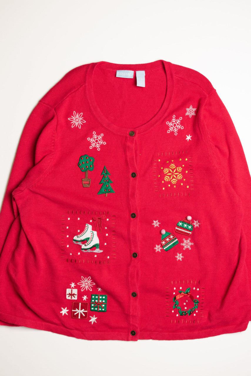 Red Ugly Christmas Cardigan 59047