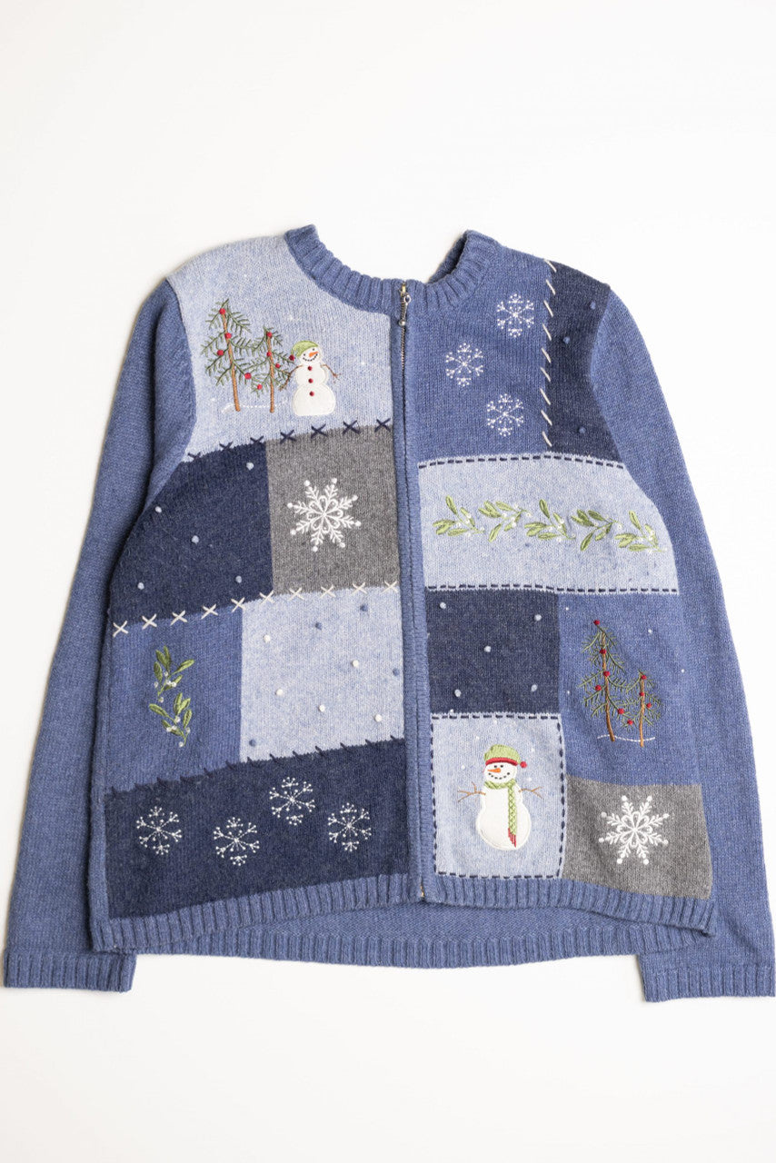 Blue Ugly Christmas Cardigan 59118