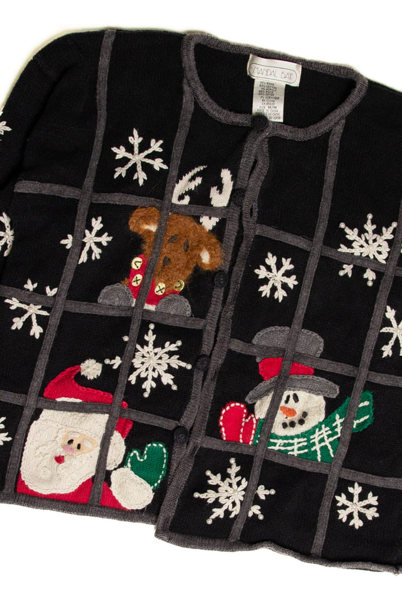 Black Ugly Christmas Cardigan 59188