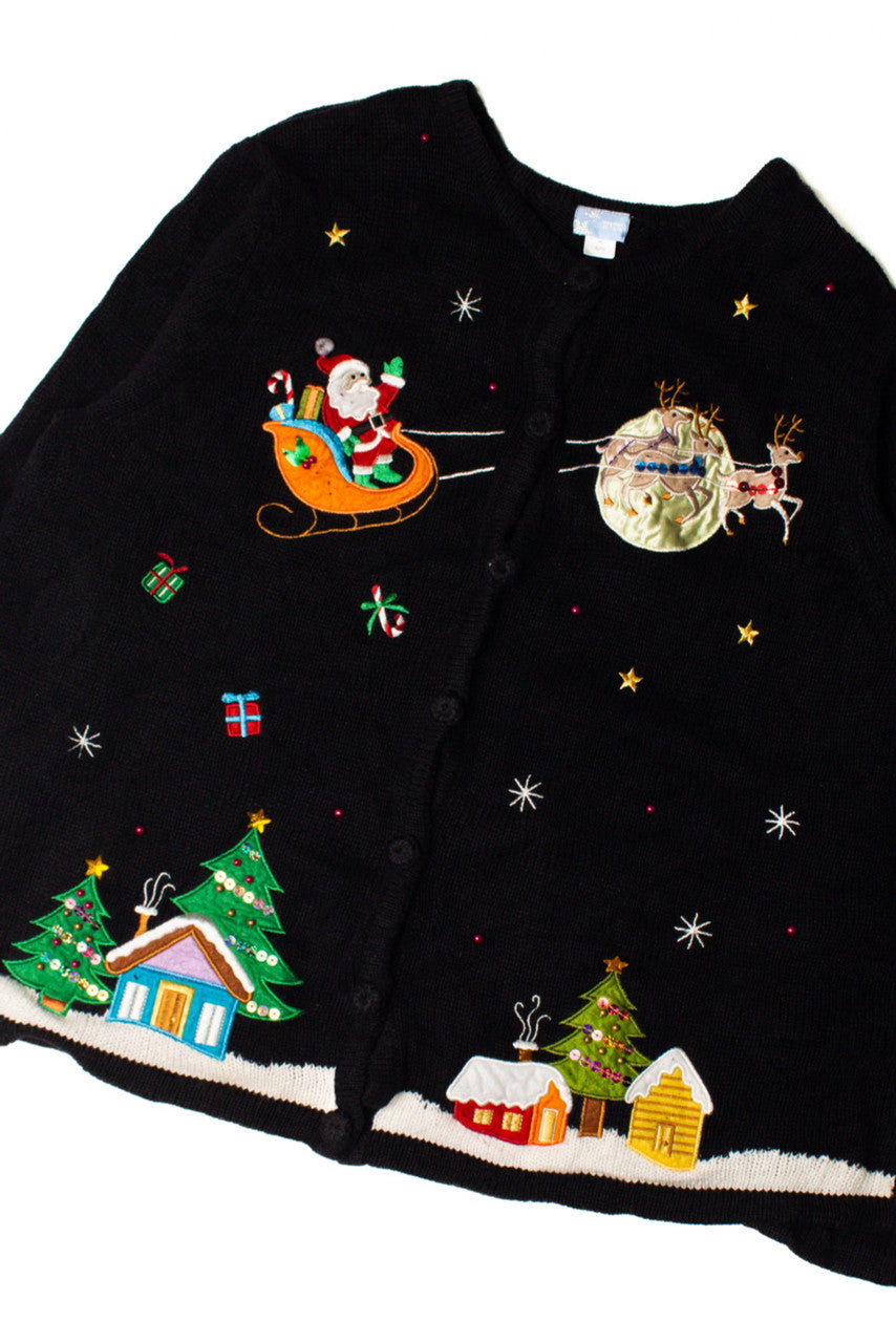 Black Ugly Christmas Cardigan 59274