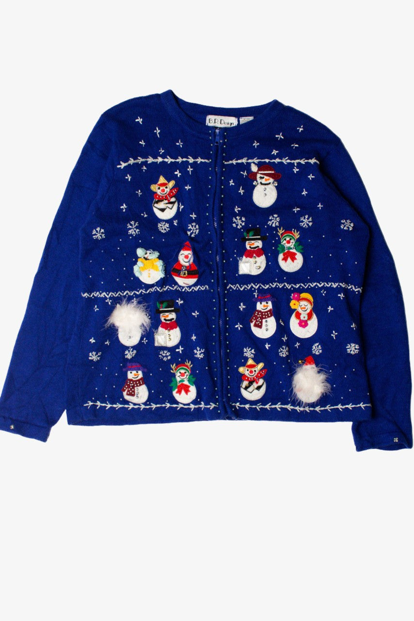 Blue Ugly Christmas Cardigan 59278