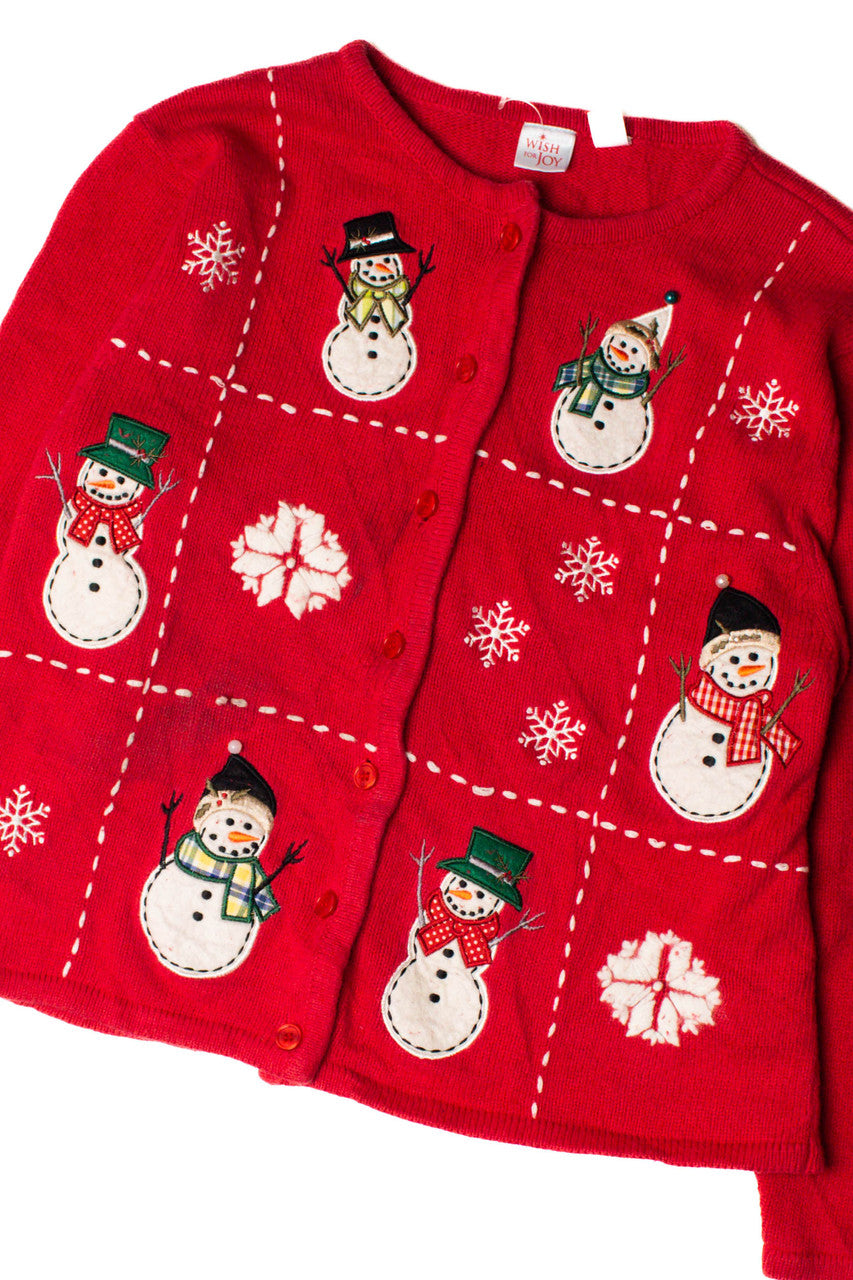 Snowman Party Ugly Christmas Cardigan 59297