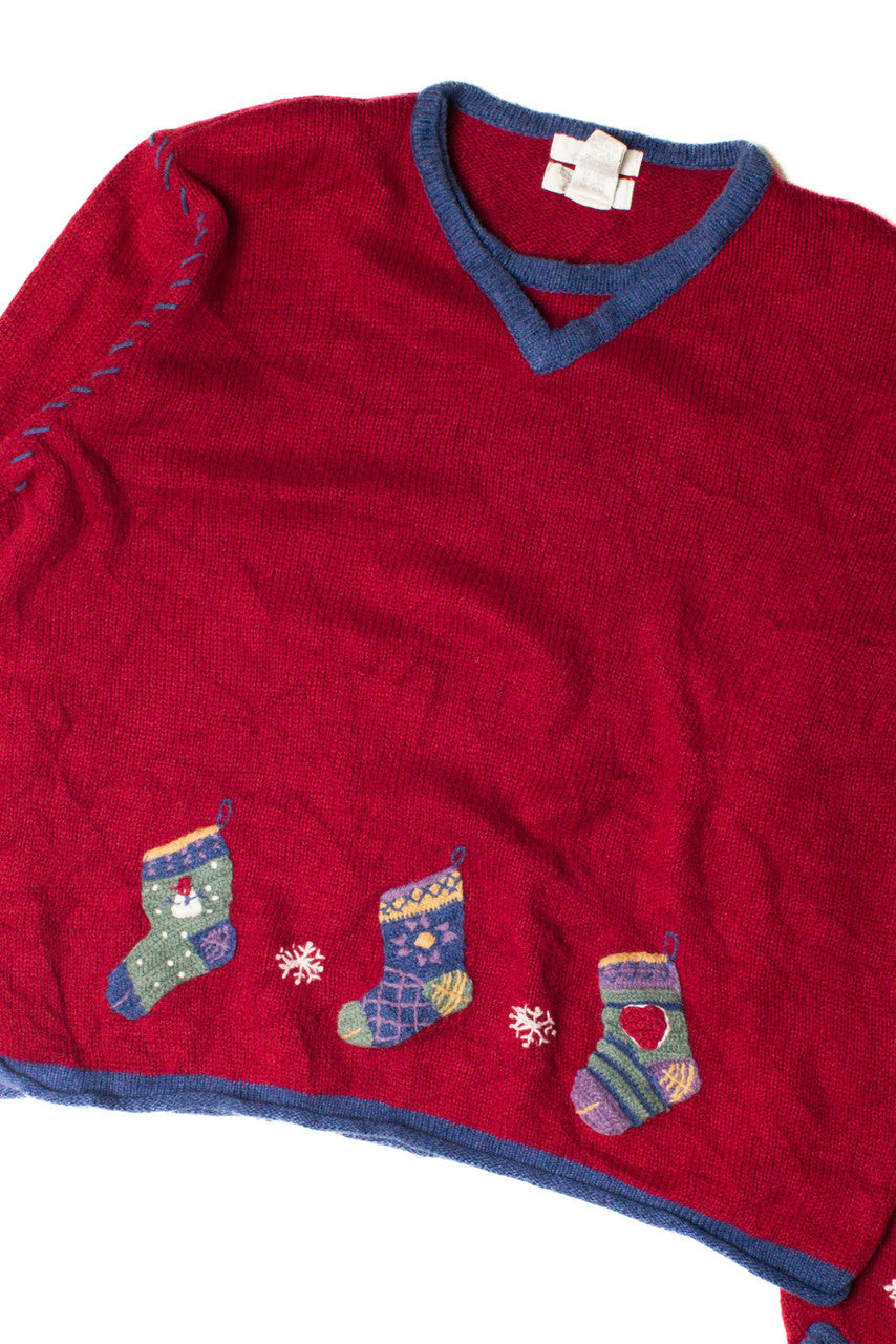 Vintage Stockings Ugly Christmas Pullover 59310