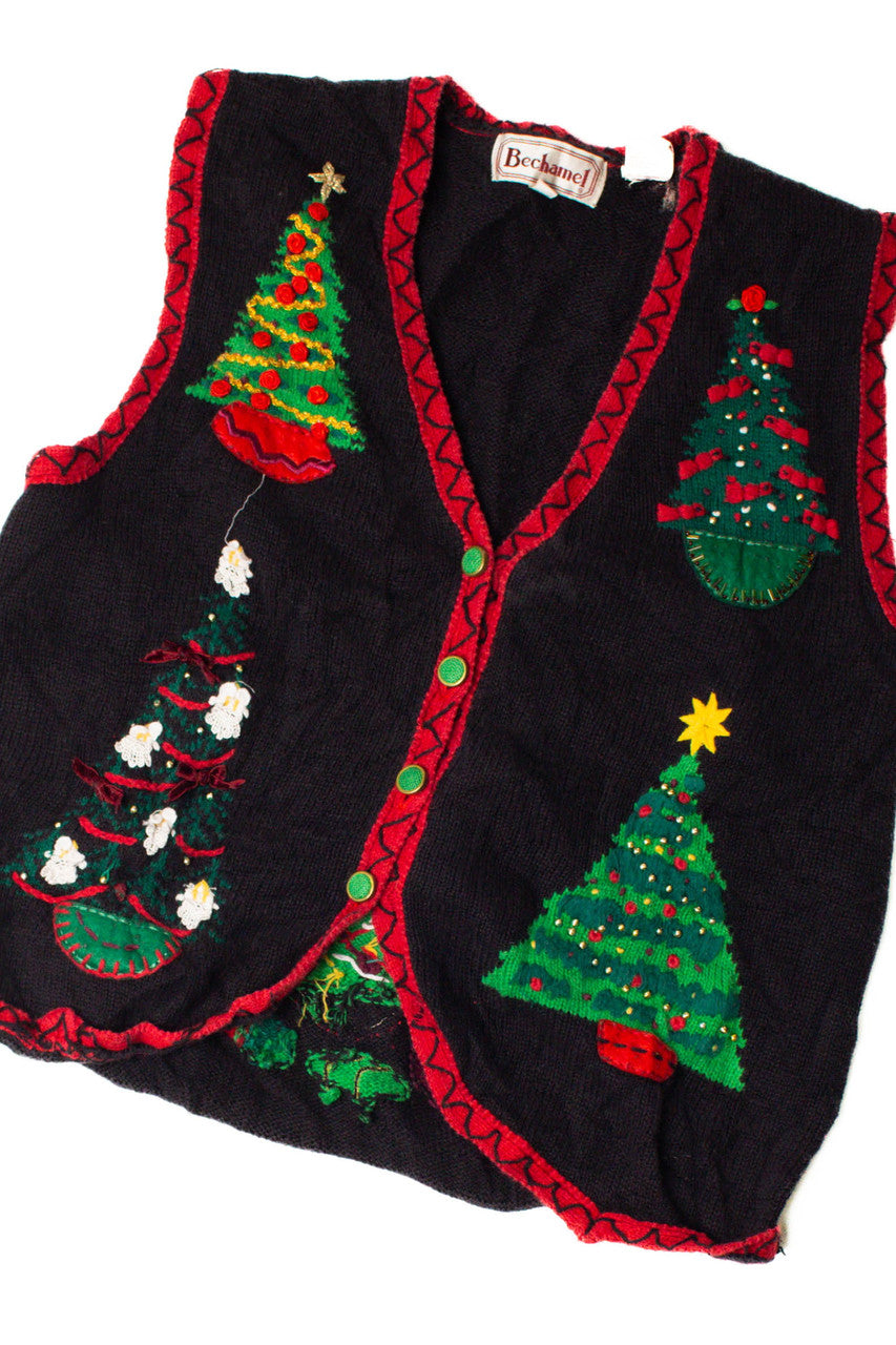 Black Tree Ugly Christmas Vest 59311