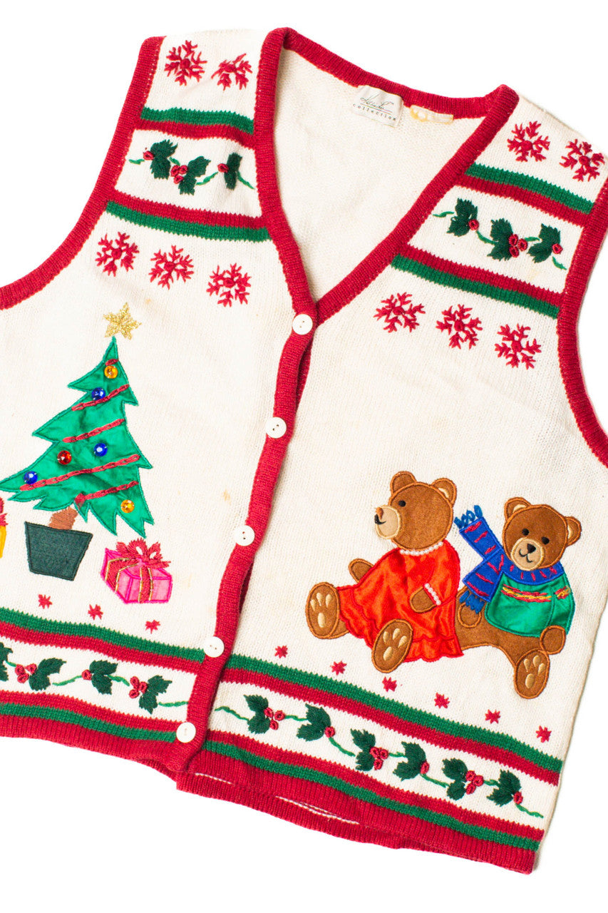 Bears Under the Tree Ugly Christmas Vest 59321