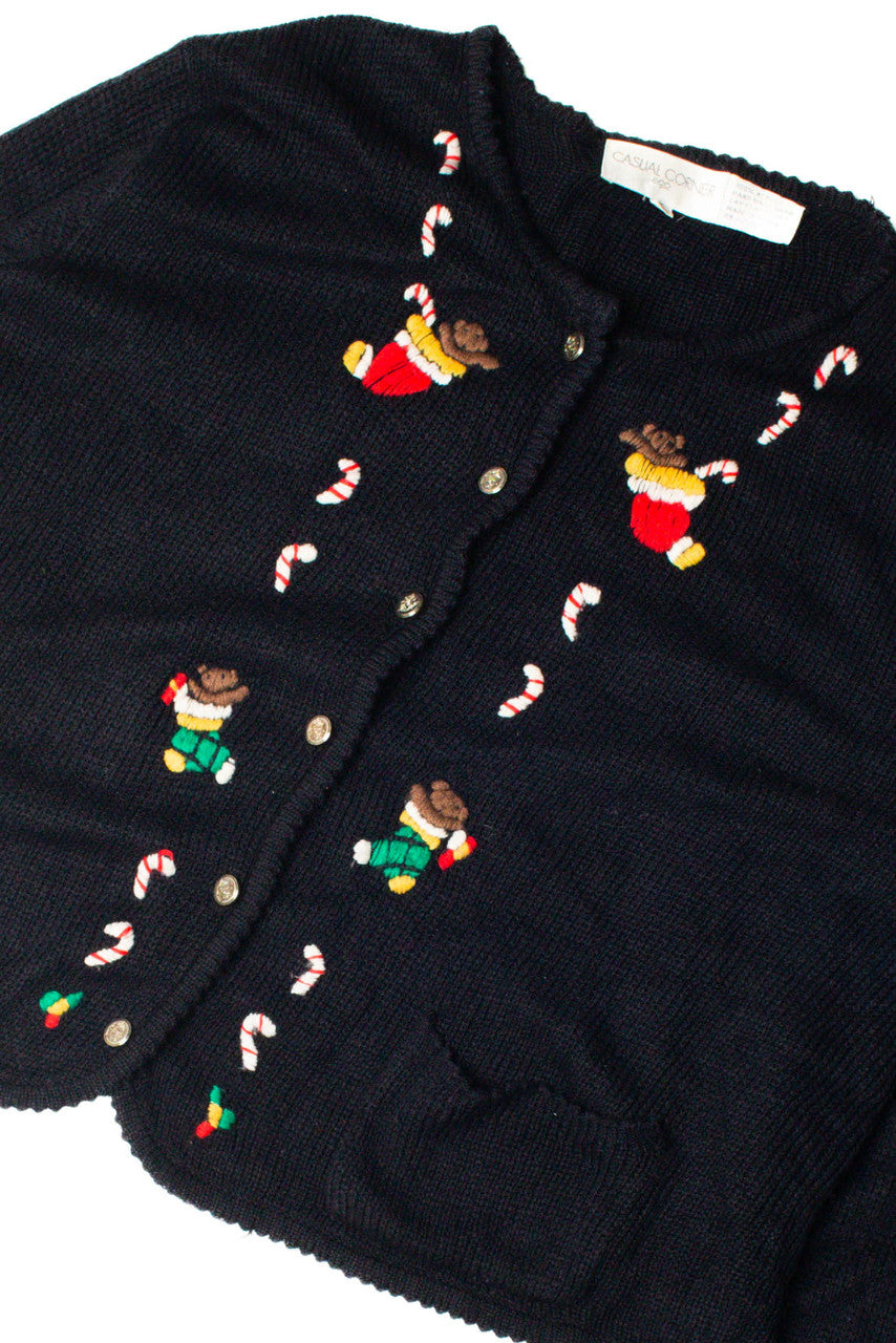 Candy Cane Stockings Ugly Christmas Cardigan 59335