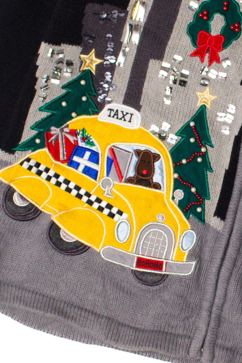 Santa In The City Ugly Christmas Cardigan 59358