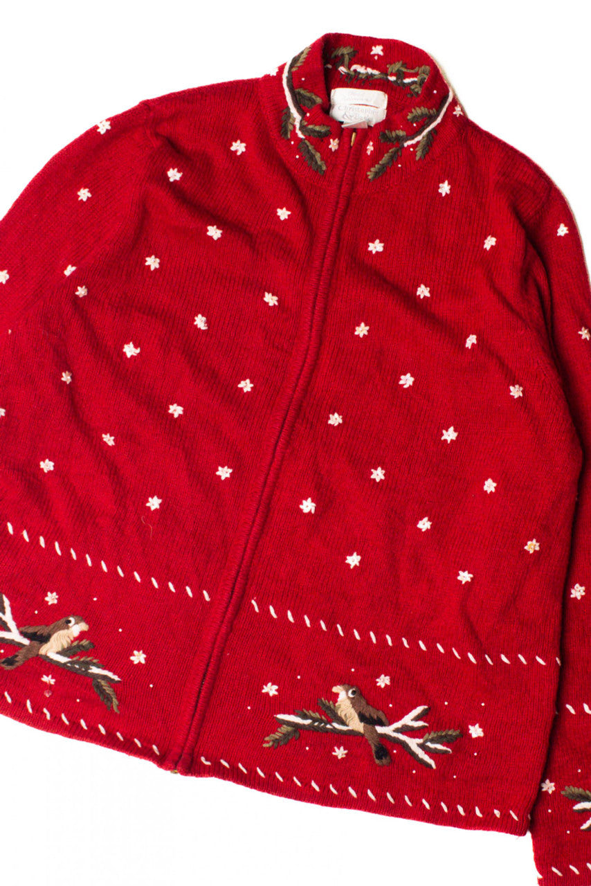 Birds in the Tree Ugly Christmas Cardigan 59366