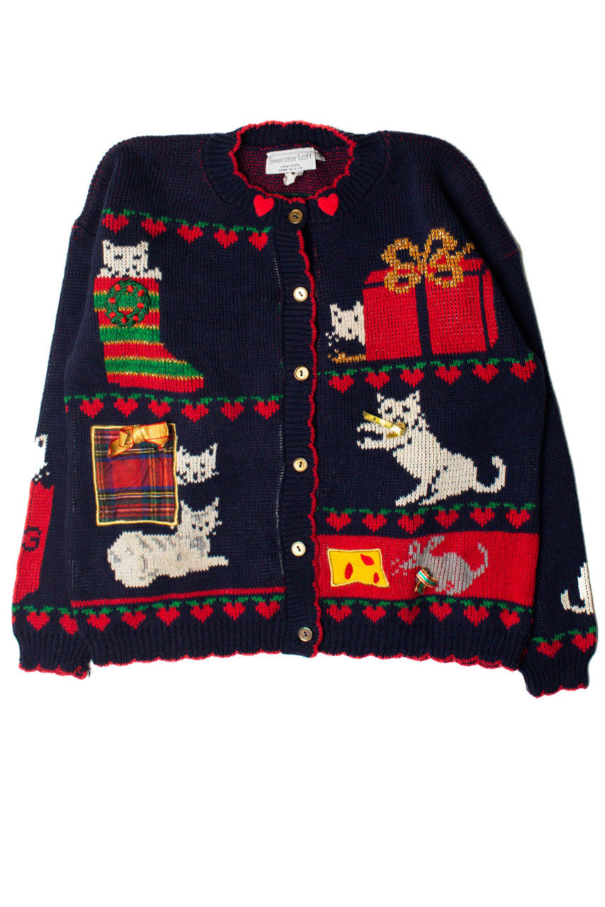 So Many Cats! Ugly Christmas Cardigan 59384