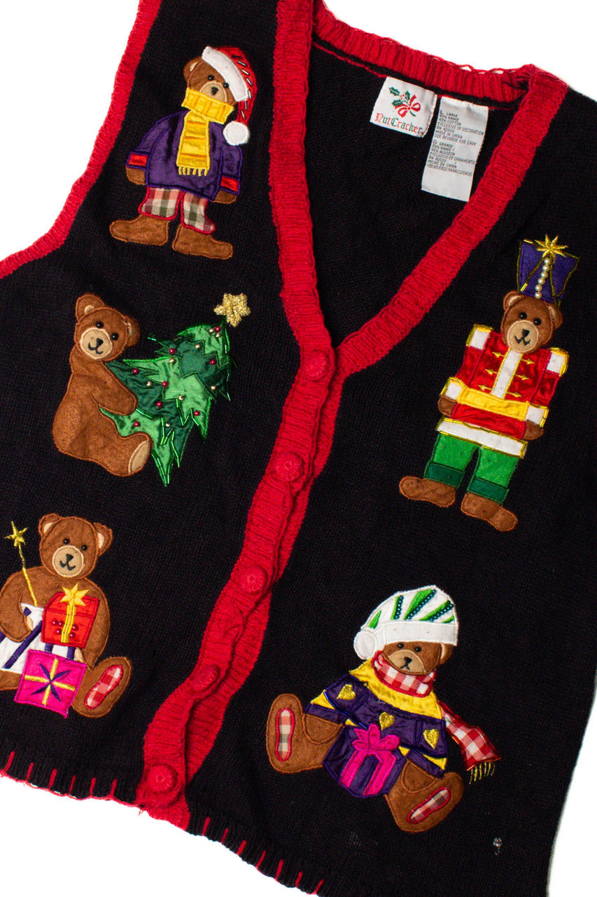 Bear Family Christmas Ugly Christmas Vest 59387