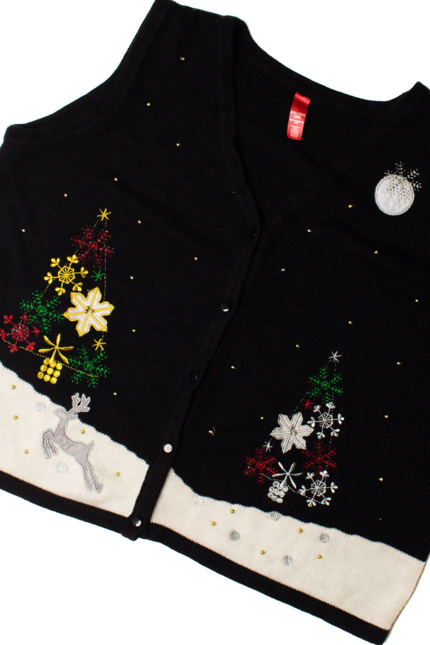 Reindeer Frolicking Ugly Christmas Vest 59412
