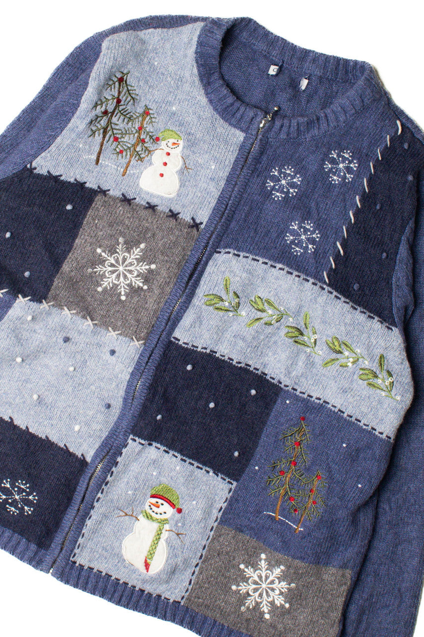 Blue Ugly Christmas Cardigan 59427