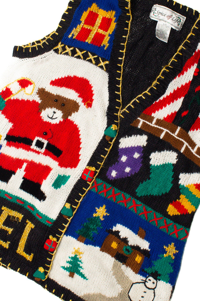 Black Noel Ugly Christmas Vest 59472