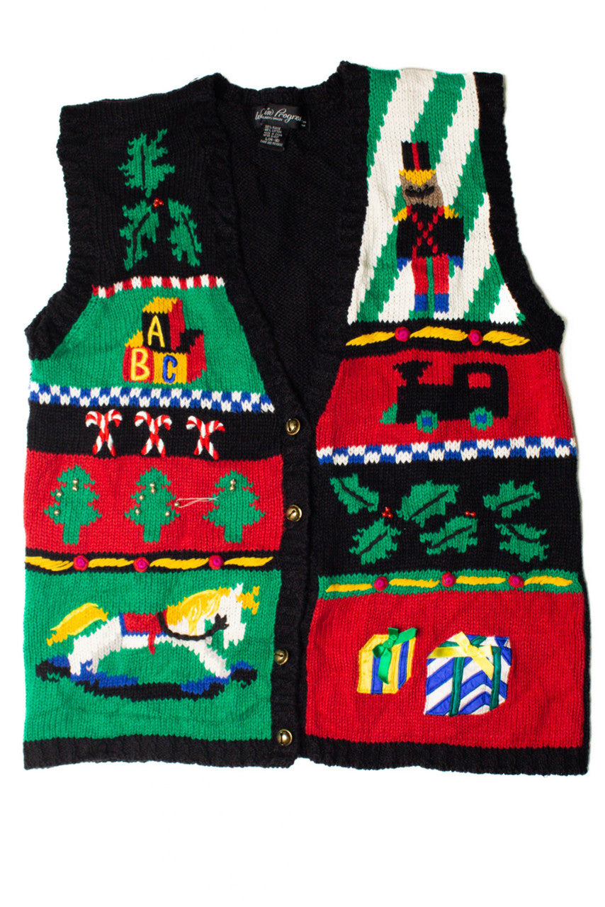Black Ugly Christmas Vest 59487