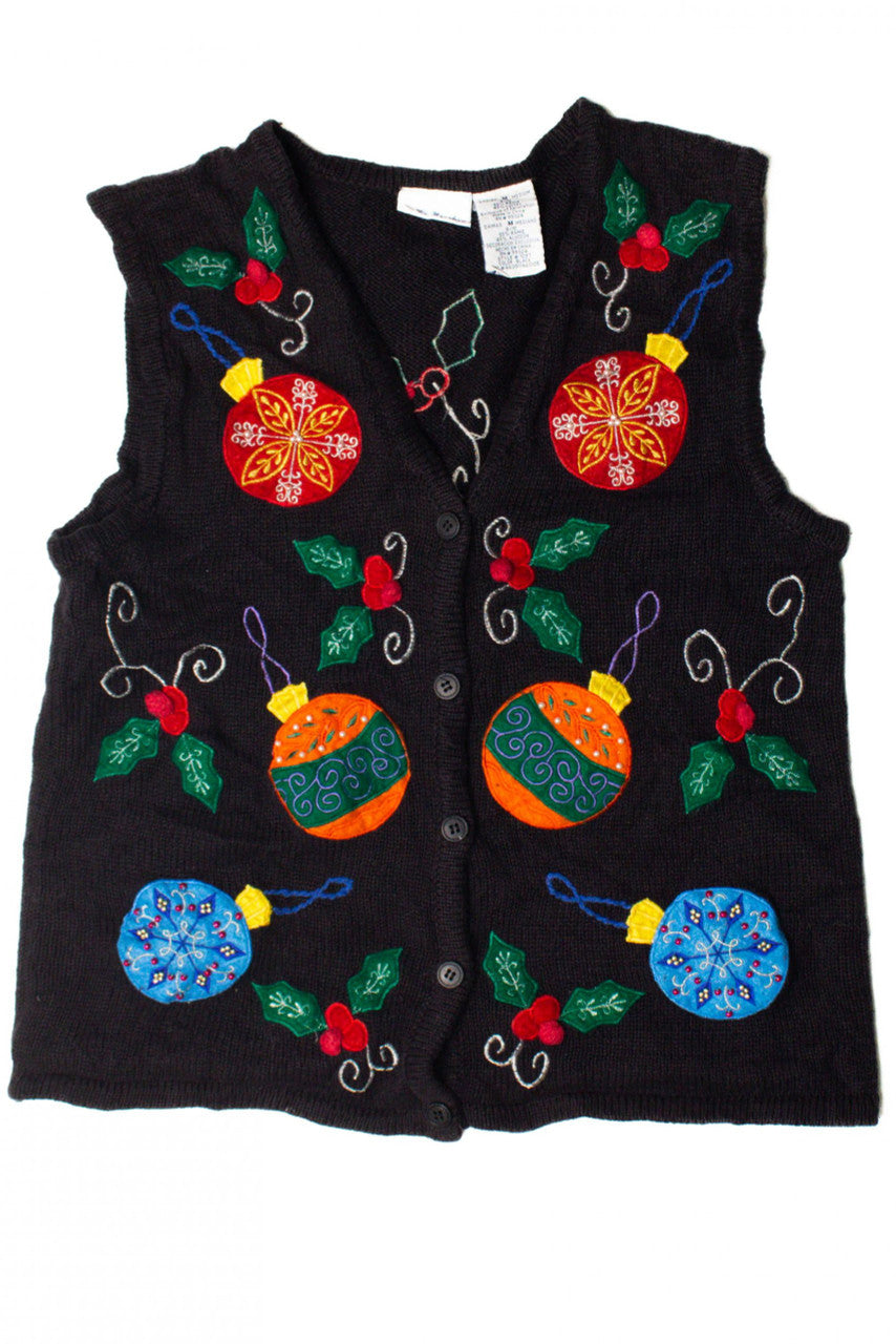 Black Ugly Christmas Vest 59489