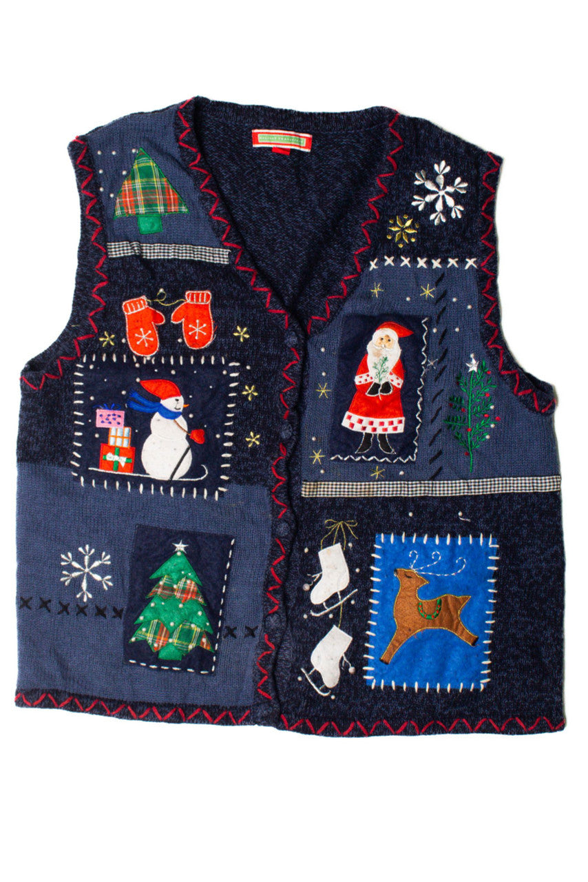 Blue Ugly Christmas Vest 59500