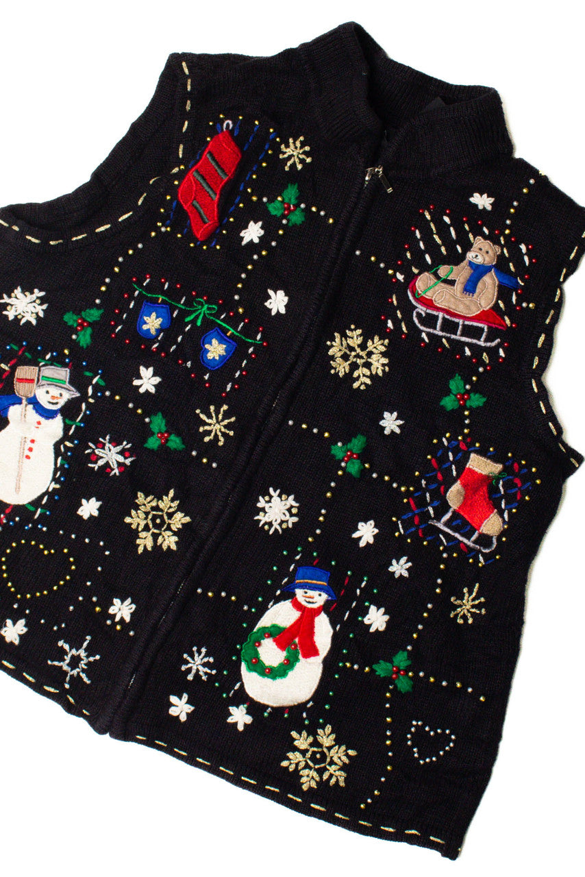 Black Ugly Christmas Vest 59513