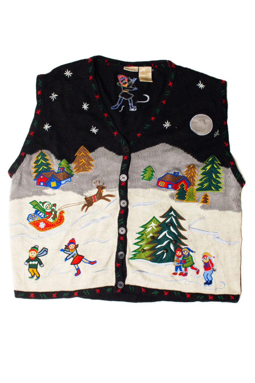 Black Ugly Christmas Vest 59516