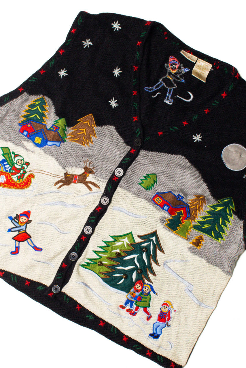 Black Ugly Christmas Vest 59516