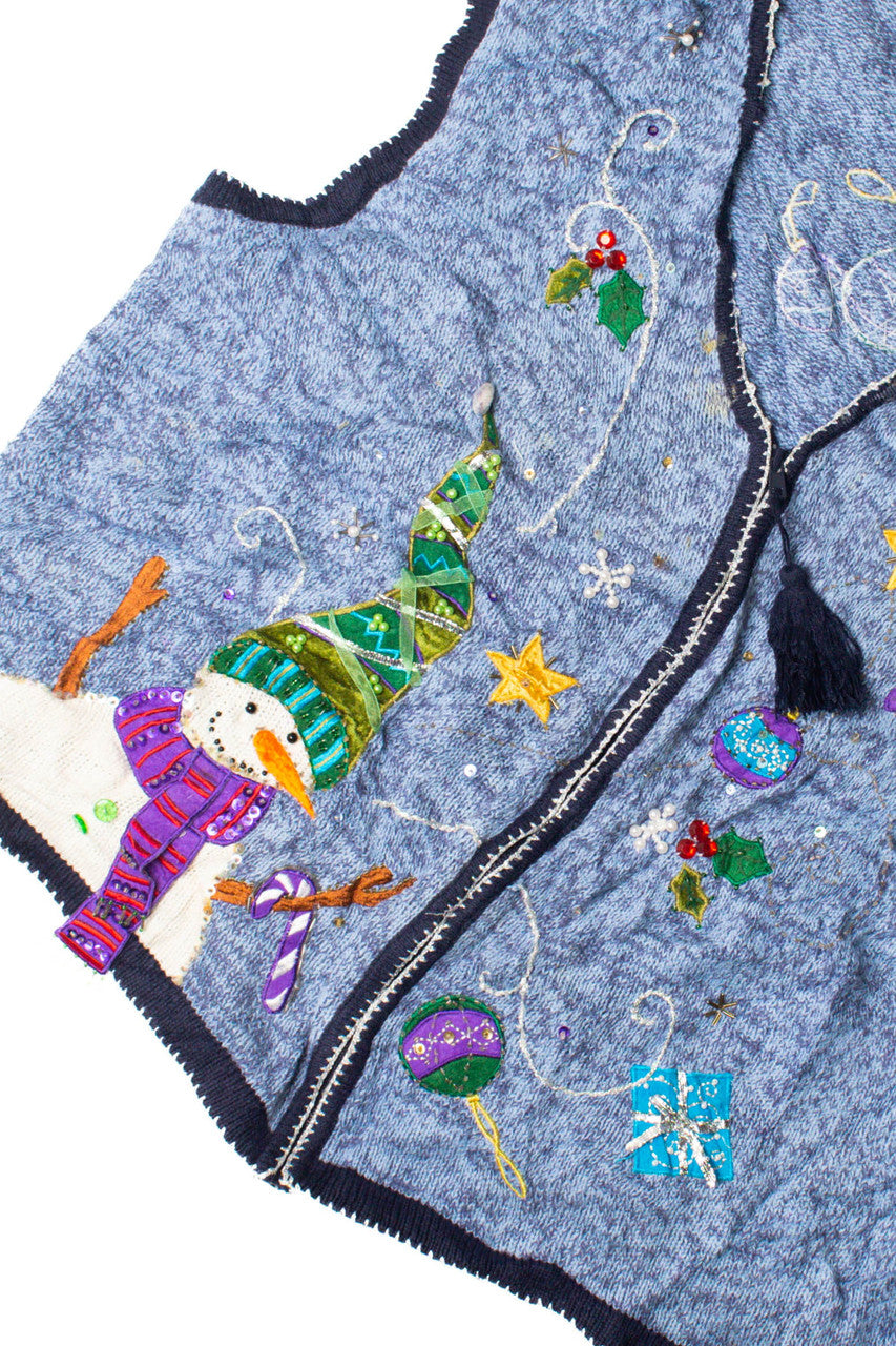 Blue Ugly Christmas Vest 59531