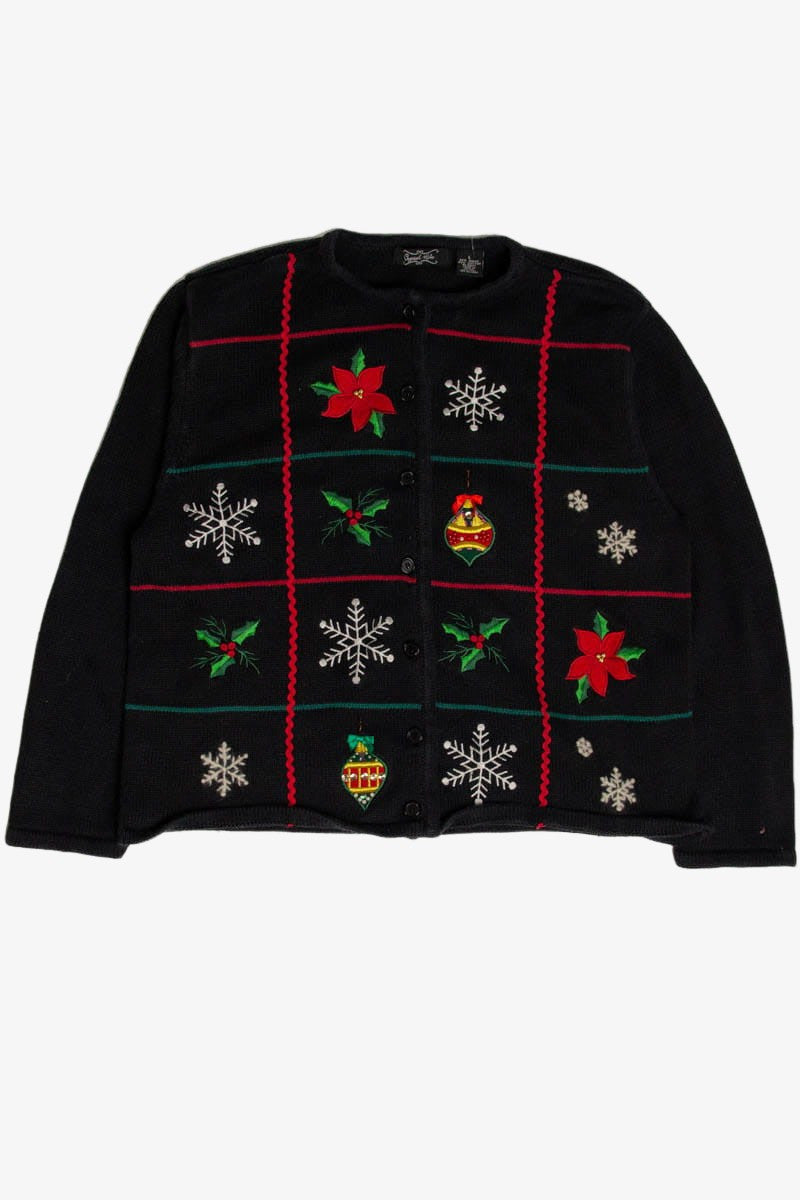 Black Ugly Christmas Cardigan 60030