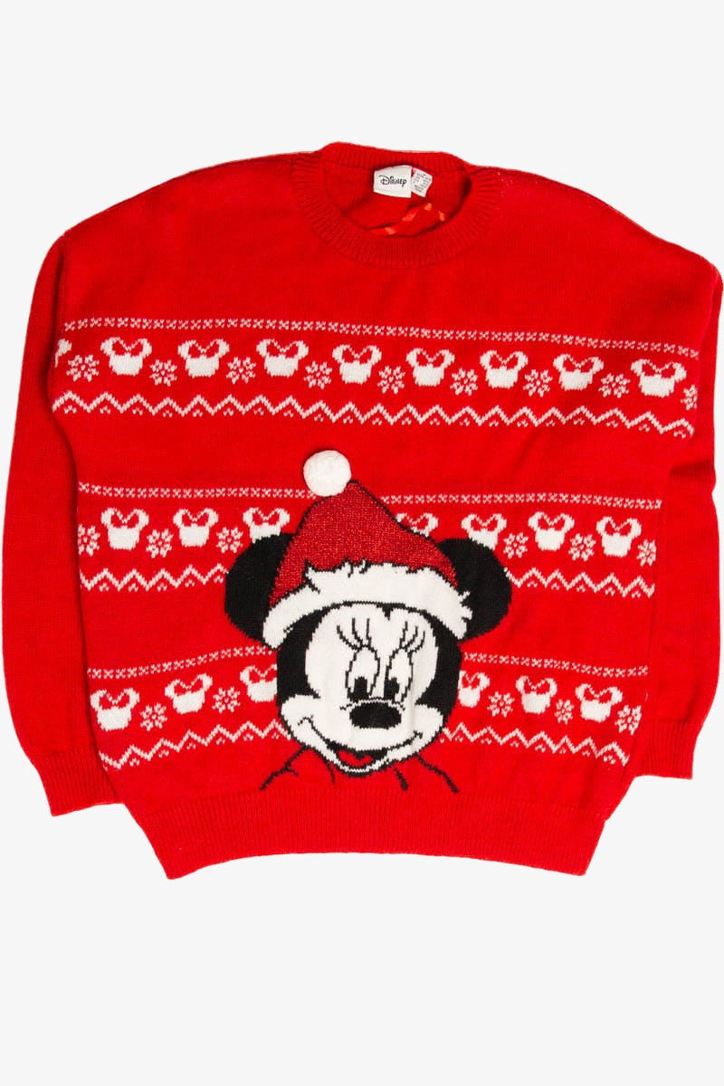 Red Ugly Christmas Mickey Mouse Pullover 60273