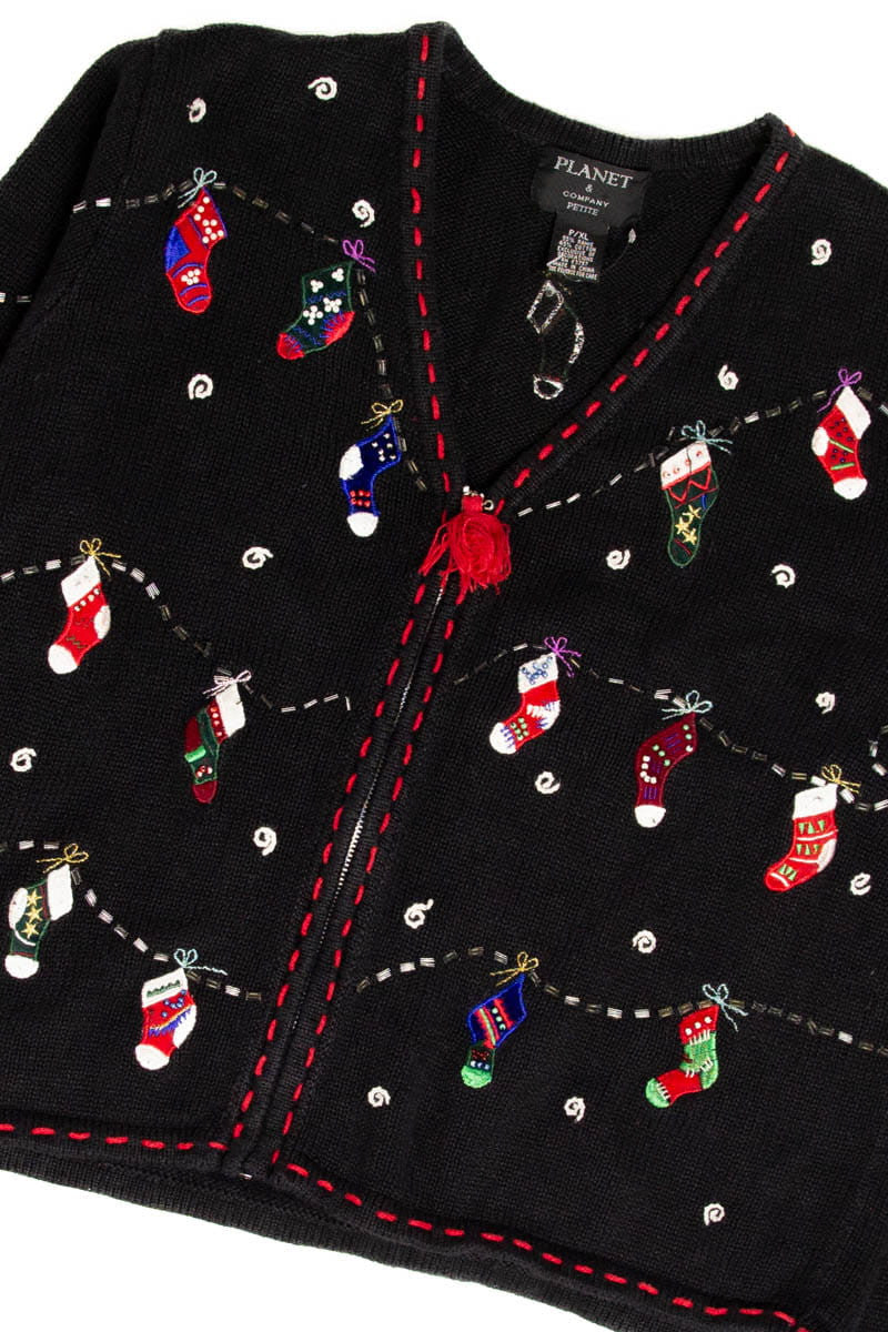 Black Ugly Christmas Cardigan 60279