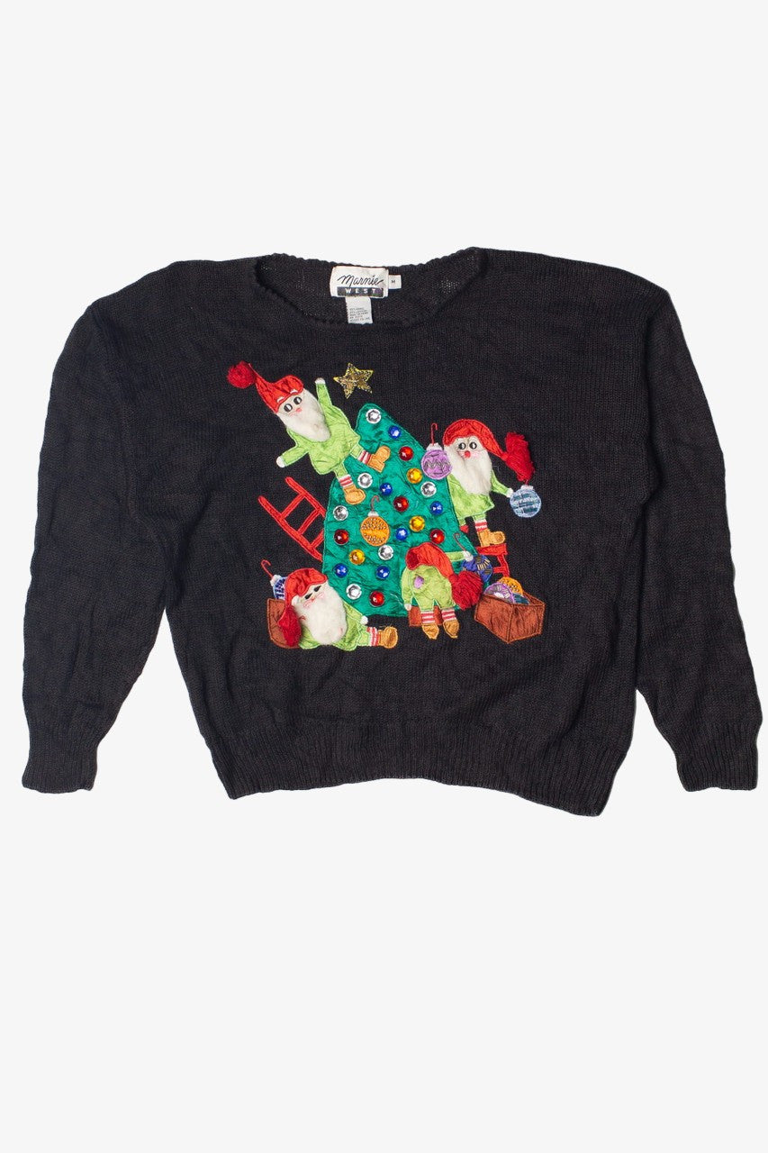 Christmas Tree Elves Ugly Christmas Sweater 60808