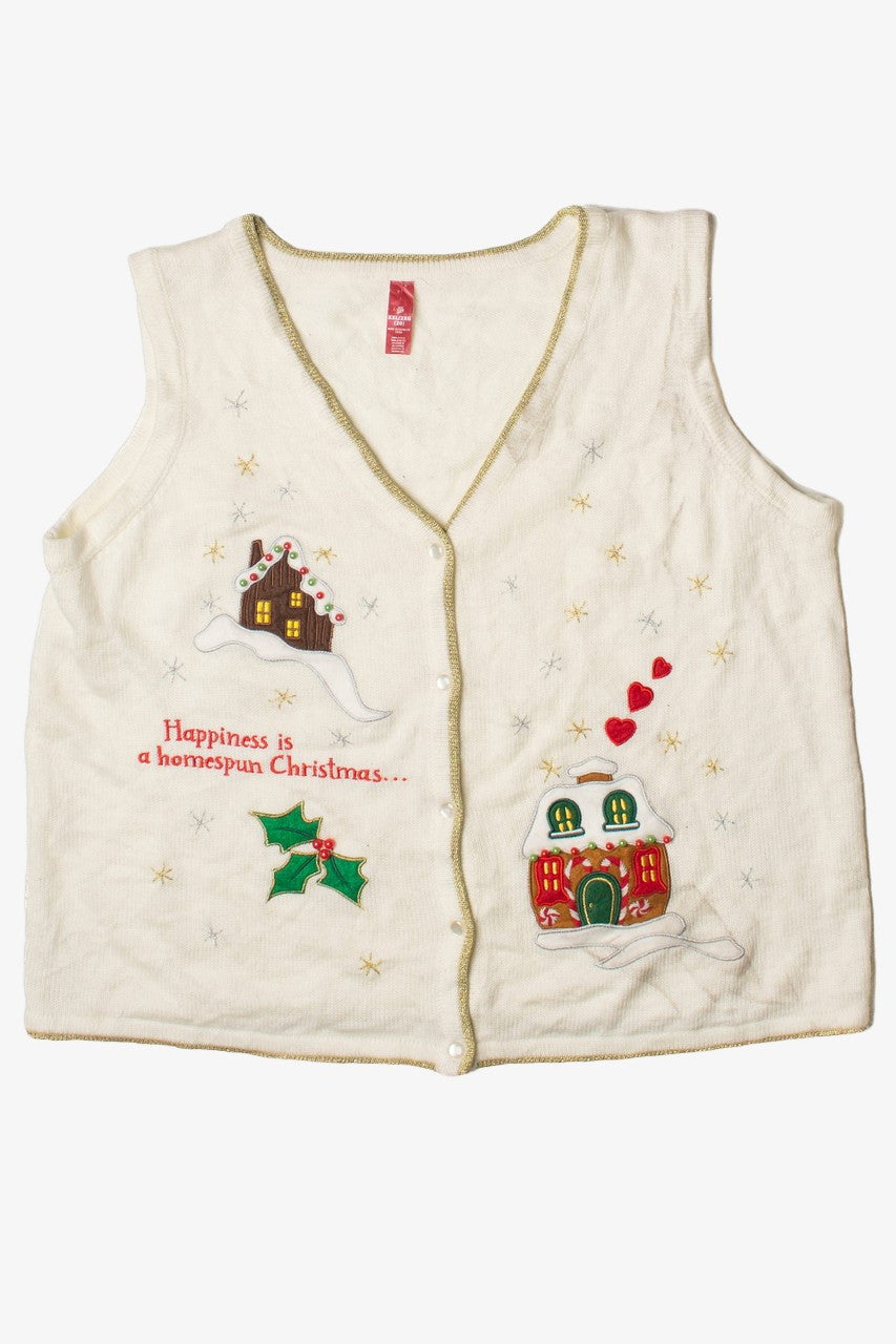 Homespun Christmas Ugly Christmas Sweater Vest 60810
