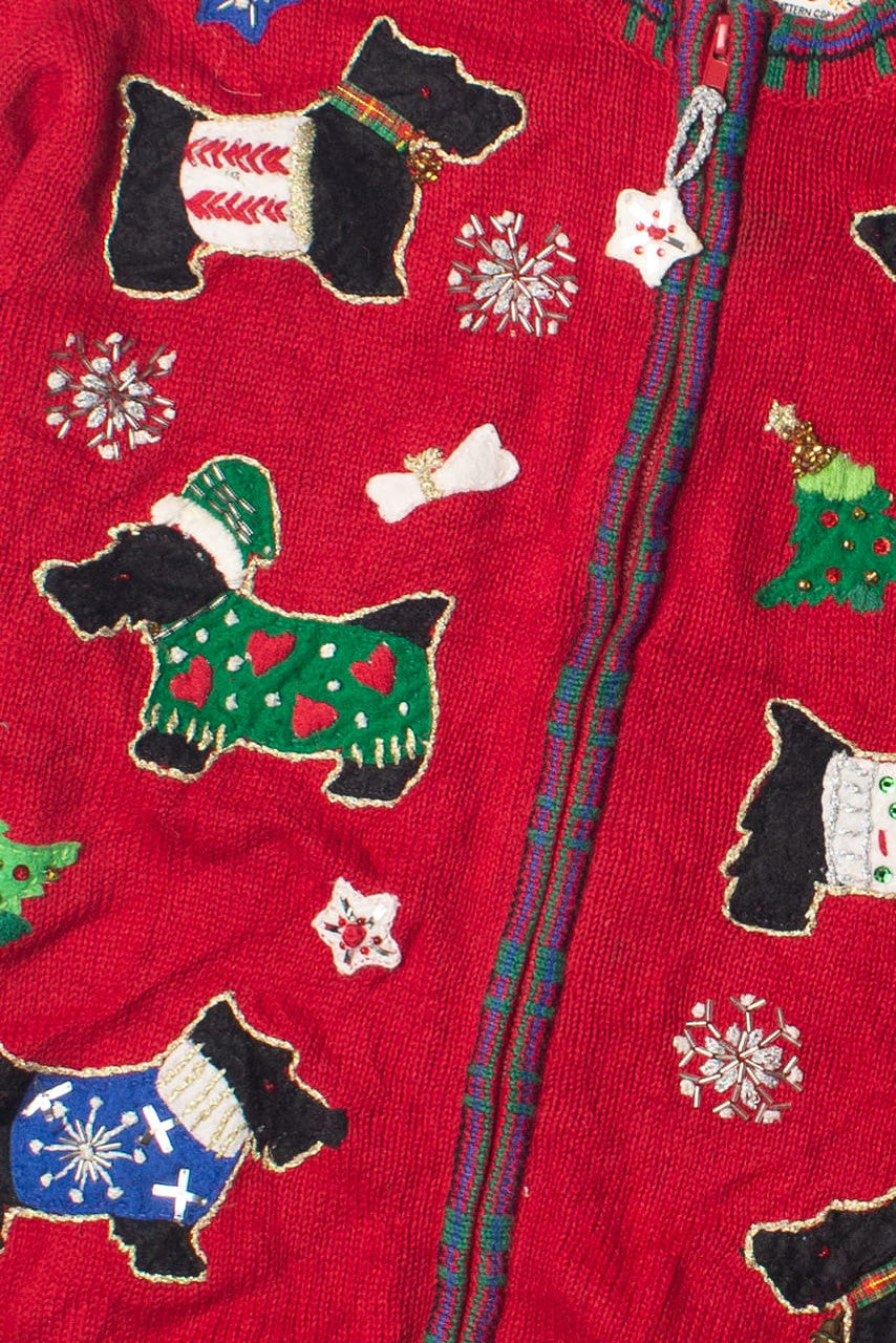 Scotties in Sweaters Ugly Christmas Sweater 60835