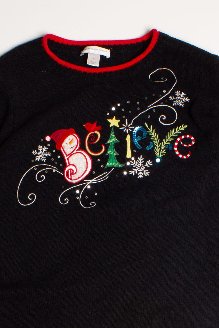 Black Ugly Christmas Pullover 61011
