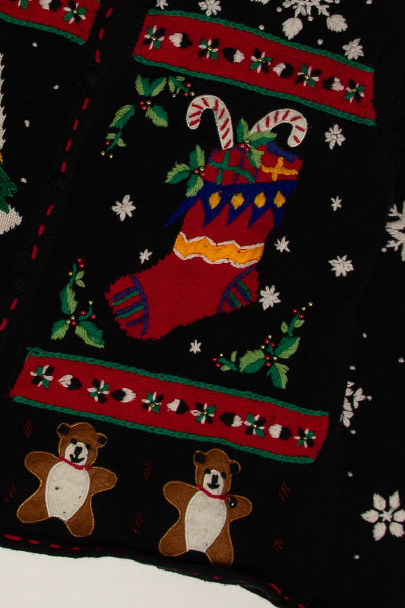 Black Ugly Christmas Cardigan 60032