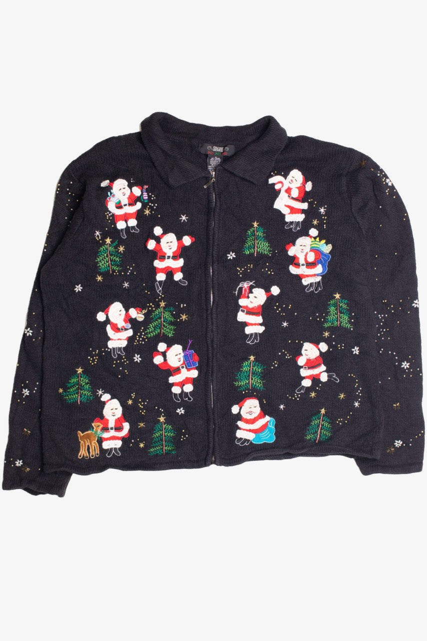 Black Ugly Christmas Cardigan 61039