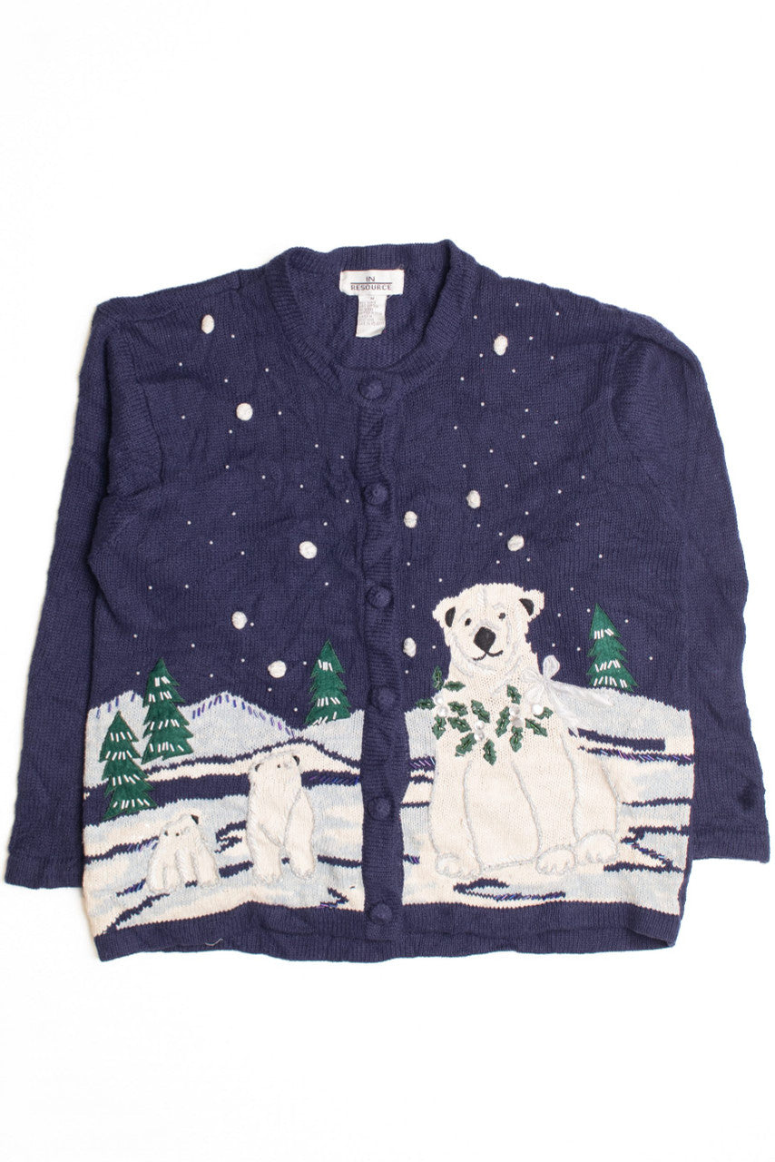 Blue Ugly Christmas Cardigan 61049