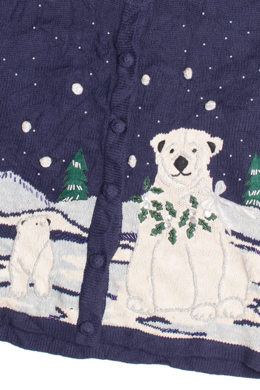 Blue Ugly Christmas Cardigan 61049