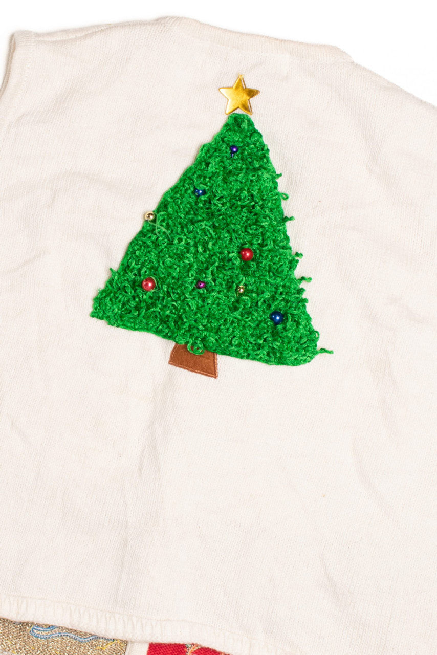 White Ugly Christmas Vest 61106