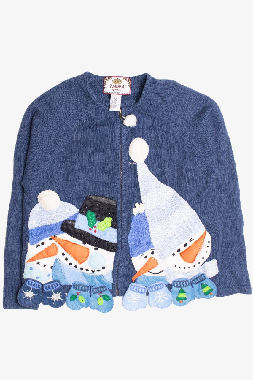 Blue Ugly Christmas Cardigan 61123