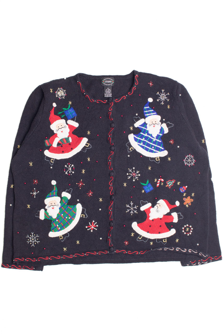 Black Ugly Christmas Cardigan 61128