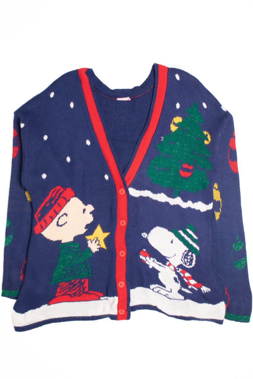 Blue Ugly Christmas Cardigan 61145