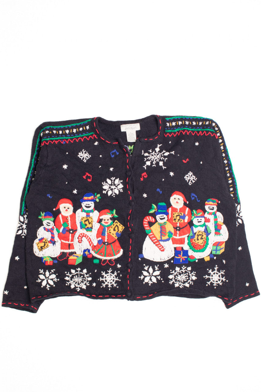 Black Ugly Christmas Cardigan 61148