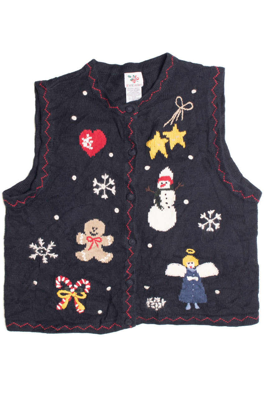 Black Ugly Christmas Vest 61154