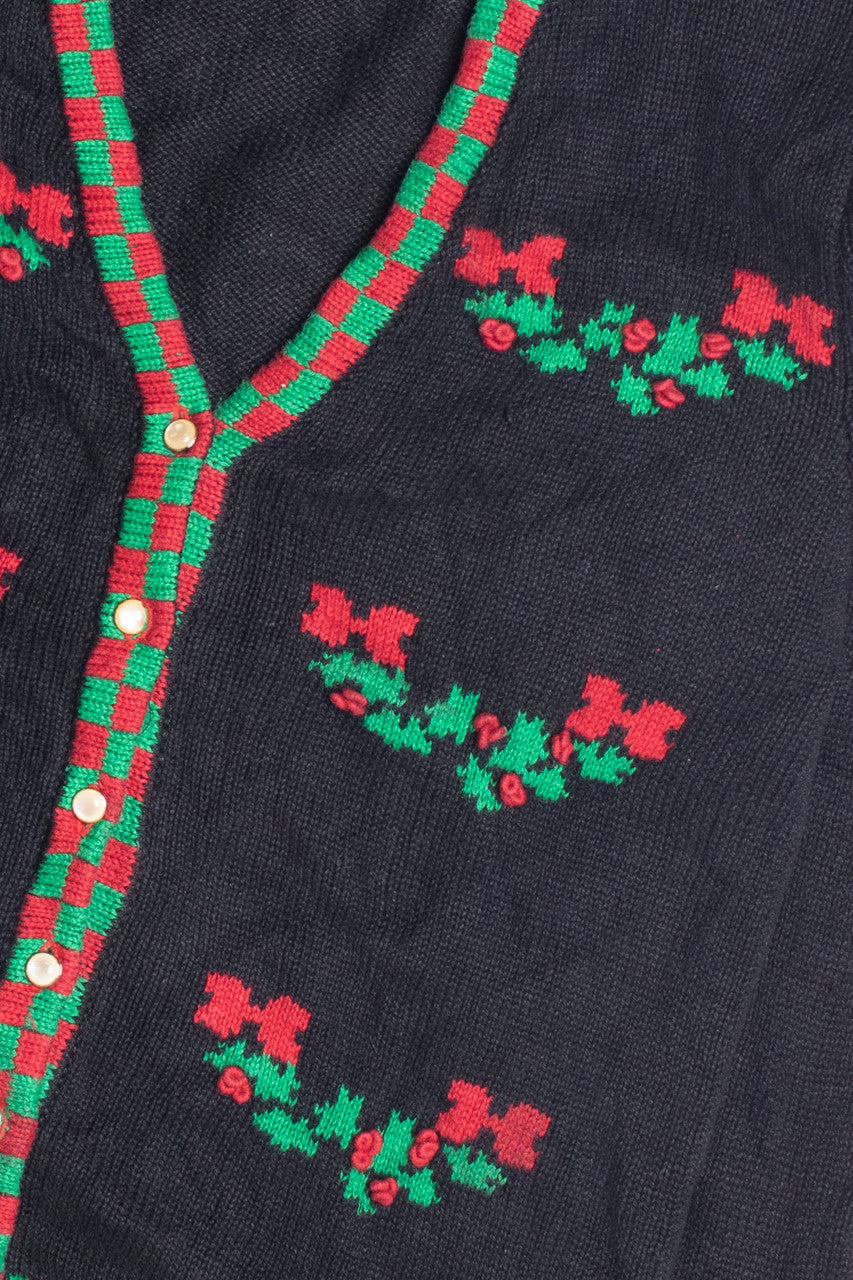Black Ugly Christmas Cardigan 61161